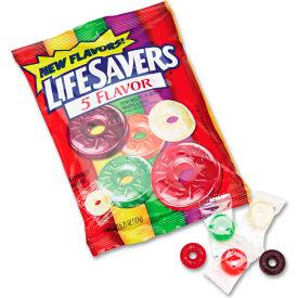 Wrigley Company LFS88501 Life Savers® Hard Candy, Assorted, Individually Wrapped, 6.25 oz. Bag image.