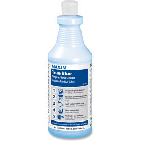 United Stationers Supply 030900-12 Maxim® True Blue Clinging Bowl Cleaner, Mint Scent, 32 oz. Bottle, 12/Case image.