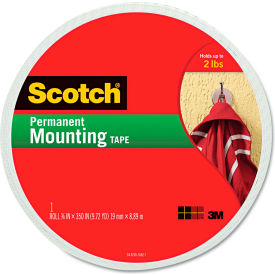 3m 110LONG Scotch® Foam Mounting Double-Sided Tape, 3/4" Wide x 350" Long image.