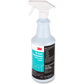3M 29612 3M™ Tb Quat Disinfectant Ready-To-Use Cleaner, 32 Oz., 12 Bottles And 2 Spray Triggers/Carton image.