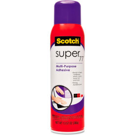 3m 77 Scotch® Super 77 Multipurpose Spray Adhesive, 13.57 oz, Aerosol image.