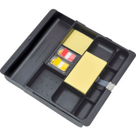 3M C71 3M® Desk Drawer Organizer 10-2/5" x 11-3/5" Black image.