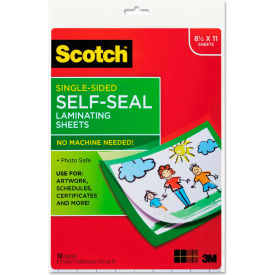 Scotch Self-Sealing Laminating Sheets, 6.0 mil, 8 1/2 x 11, 10/Pack