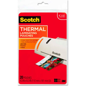 Scotch Photo Size Thermal Laminating Pouches, 5 mil, 6 x 4, 20/Pack