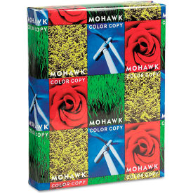 Mohawk Fine Papers 12-203 Copy Paper - Mohawk Color Copy 98 &Cover Stock Paper, White, 8-1/2" x 11", 28 lb., 500 Sheets/Ream image.