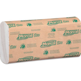 Marcal PRO®  Folded Paper Towels 10-1/2x12-3/4C-Fold White 150/Pk 16 Pk/Cs - P100B