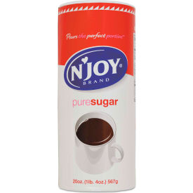 Sugar Foods Corp NJO-94205 NJoy Pure Sugar Cane, 20 oz Canister, 3/Pack image.