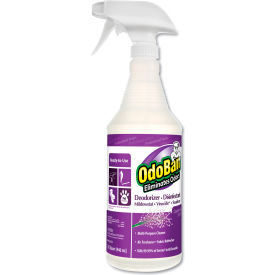 United Stationers Supply 910162QC12 Rtu Odor Eliminator And Disinfectant, Lavender, 32 Oz Spray Bottle, 12/Carton image.