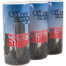 Office Snax Inc. OFX00019G Office Snax® Reclosable Canister of Sugar, 20 oz, 3/Pack image.