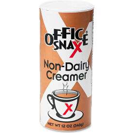 Office Snax Inc. 0020CT Office Snax® Non-Dairy Powdered  Creamer, Cream 12-oz., 24 per Carton image.