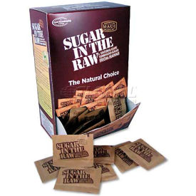 Sugar In The Raw 319 Sugar in the Raw®, Unrefined Sugar Made From Sugar Cane, 0.2 oz., 200 Packets/Box image.