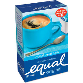Office Snax Inc. 20015445 Equal® Zero Calorie Sweetener, 1g Packet, 115/Box image.