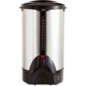 Coffee Pro 100-Cup Percolating Urn, Stainless Steel, 120V