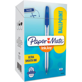 Paper Mate 2014534 Paper Mate® InkJoy 50ST Ballpoint Pens, 1 mm, Blue Ink, 60/Pack image.