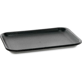 Supermarket Tray, #2S, 8-3/16"W x 5-11/16"D x 5/8"H, Black, Pack of 500 view 2