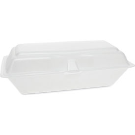 United Stationers Supply 0TH10099Y000 Pactiv Evergreen™ Foam Container, 9-3/4"L x 5"W x 3-1/4"H, White, Pack of 560 image.