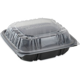 United Stationers Supply DC858100B000 Pactiv Evergreen™ EarthChoice Microwavable Container, 8-1/2"L x 8-1/2"W x 3"H, Pack of 150 image.