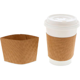 United Stationers Supply DSLVBRN Pactiv Evergreen™ Hot Cup Sleeve For 10 oz to 24 oz Hot Drink Cups, Brown, Pack of 1000 image.