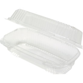 United Stationers Supply YCI810480000 Pactiv Evergreen™ ClearView Container, 8-1/2"L x 4"W x 2-1/2"H, Pack of 250 image.