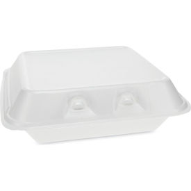 United Stationers Supply YHLW07010000 Pactiv Evergreen™ SmartLock Container, 8"L x 7-1/2"W x 2-5/8"H, Pack of 150 image.