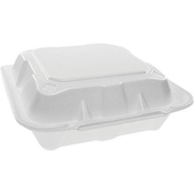 United Stationers Supply YTD188010000 Pactiv Evergreen™ Vented Foam Container, 8-7/16"L x 8-1/8"W x 3"H, Pack of 150 image.