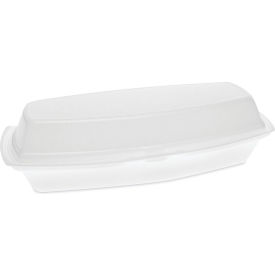 United Stationers Supply YTH100980000 Pactiv Evergreen™ Foam Container, 7-1/4"L x 3"W x 2"H, White, Pack of 504 image.