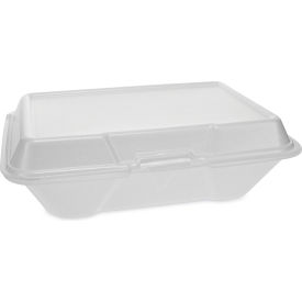 United Stationers Supply YTH102050001 Pactiv Evergreen™ Foam Container, 9-3/16"L x 6-1/2"W x 2-3/4"H, White, Pack of 150 image.