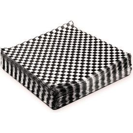 Grease-Resistant Food Wrap, 12"L x 12"W, Black Check, Pack of 5000 view 2