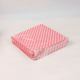 Grease-Resistant Food Wrap, 12"L x 12"W, Red Check, Pack of 5000 view 2