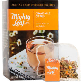 Mighty Leaf 510136 Mighty Leaf® Tea Whole Leaf Tea Pouches, Chamomile Citrus, 15/Box image.