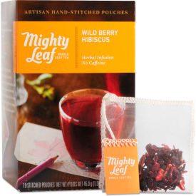 Mighty Leaf 510144 Mighty Leaf® Tea Whole Leaf Tea Pouches, Wild Berry Hibiscus, 15/Box image.
