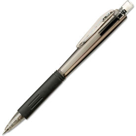 Pentel AL405A Pentel® Wow Pencils, 0.5 mm, HB (#2.5), Black Lead, Black Barrel, Dozen image.