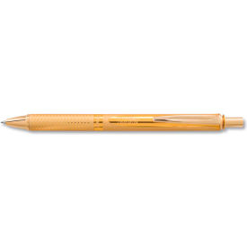 Pentel BL407XABX Pentel® EnerGel Alloy Retractable Gel Pen, Medium 0.7mm, Black Ink, Gold Barrel image.
