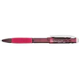 Pentel QE205B Pentel® Twist-Erase GT Pencils, 0.5 mm, HB (#2.5), Black Lead, Red Barrel, Dozen image.