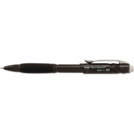 Pentel QE207A Pentel® Twist-Erase GT Pencils, 0.7 mm, HB (#2.5), Black Lead, Black Barrel, Dozen image.