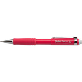 Pentel QE517B Pentel® Twist Eraser III Automatic Pencil, 0.7mm, Red image.