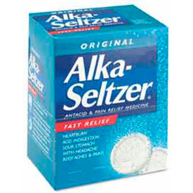 Acme United Corp. 80659297 Alka-Seltzer 80659297 Antacid and Pain Relief Medicine, 50 Two-Packs/Box image.