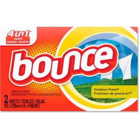 United Stationers Supply PGC02664 Bounce® Fabric Softener Sheets, Outdoor Fresh, 2/Box, 156 Boxes/Carton image.