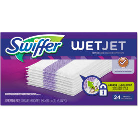 United Stationers Supply PGC08443 Swiffer® WetJet System Refill Cloths 14" x 3", 24 Cloths/Box - PGC08443 image.
