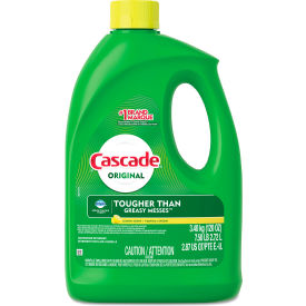 United Stationers Supply 28193 Cascade® Dishwasher Gel with Dawn, Lemon, 120 oz. Bottle, 4/Case image.