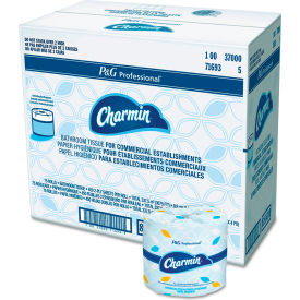 United Stationers Supply 71693 Charmin® Commercial Bathroom Tissue, Septic Safe, 2-Ply, White, 450 Sheets/Roll, 75/Case image.