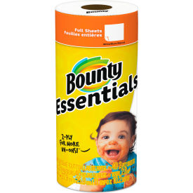 United Stationers Supply 74657EA Bounty® Essentials Paper Towels, 2-Ply, White, 10.2" x 11", 40 Towels/Roll image.