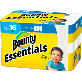 United Stationers Supply 74682 Bounty® Essentials Select-A-Size Paper Towels, 2-Ply, 83 Towels/Roll, 12 Rolls/Case image.