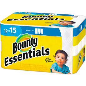United Stationers Supply 75720 Bounty® Essentials Select-A-Size Paper Towels, 2-Ply, 78 Towels/Roll, 12 Rolls/Case image.