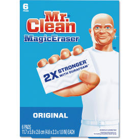 United Stationers Supply 79009PK Mr. Clean® Magic Eraser, White, 6 Sponges image.