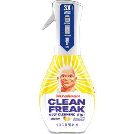 United Stationers Supply 79129 Mr. Clean® Clean Freak Deep Cleaning Mist Multi-Surface Spray, Lemon, 16 oz., 6/CT image.