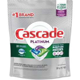 United Stationers Supply 08275PK Cascade® Fresh Scent ActionPacs, 13.5 oz. Bag, 21 Packets/Bag image.