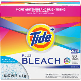 Tide Laundry Detergent with Bleach Powder, 144 oz. Box, 2 Boxes - 84998