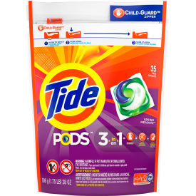 Tide PODS Detergent Packs, 35 Pods/Container, 4 Containers - 93127