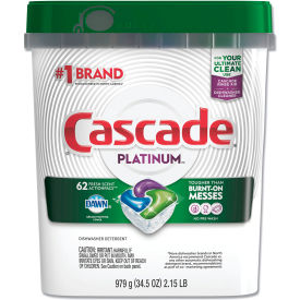 United Stationers Supply 97726 Cascade® Fresh Scent ActionPacs, 34.5 oz. Tub, 62 Packets/Tub, 3 Tubs image.
